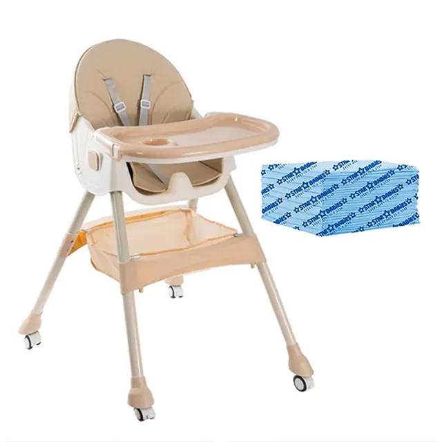 Star Babies - High Chair With Free 20-pcs Disposable Changing Mat - Blue