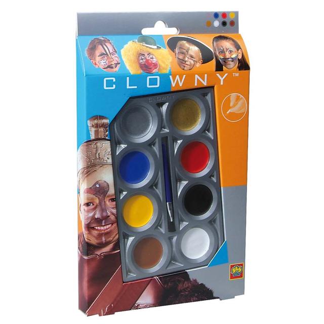 SES Creative - Clowny Eight Colour Aqua Face Paint Set Basic