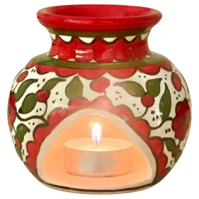 Fyrouzi - Ceramic Hand Painted Floral Oil Burner