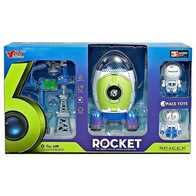 Stem - Space Die Cast Rocket With Light And Music