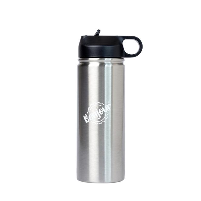 Bonjour - Sip Box Staineless Steel Water Bottle - Grey - 500 ml