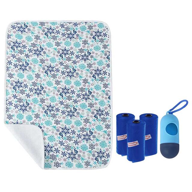 Star Babies - Reusable Changing Mat & Scented Bag 3pcs/Dispenser - Blue