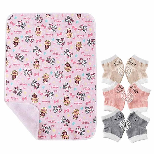 Star Babies - Reusable Changing Mat & Knee Pad 3pcs - Pink