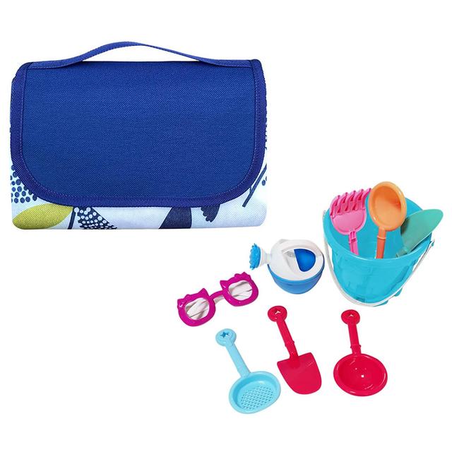 Star Babies - Diaper Portable Bag With Beach Bucket Toy - Blue