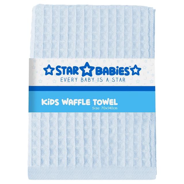 Star Babies - Waffle Towel - 70 x 140cm - Light Blue