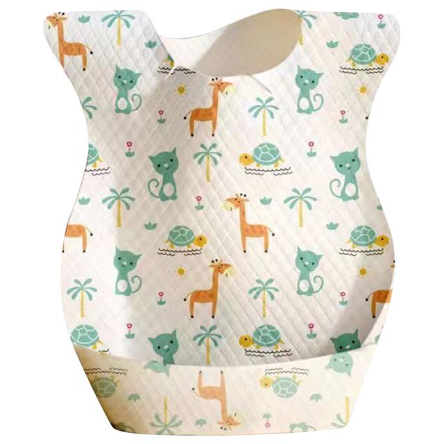 Star Babies - Disposable Bibs - Pack of 5 - Giraffe Print