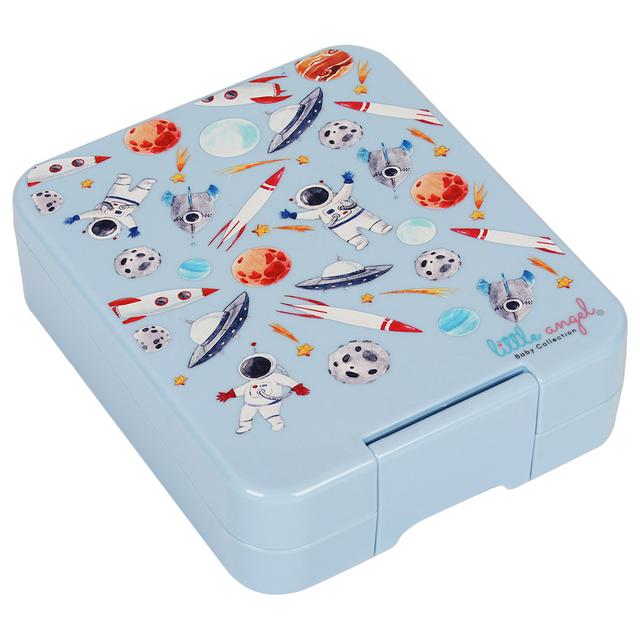 Little Angel - Kid's 4 Compartment Lunch Bento Box - Blue