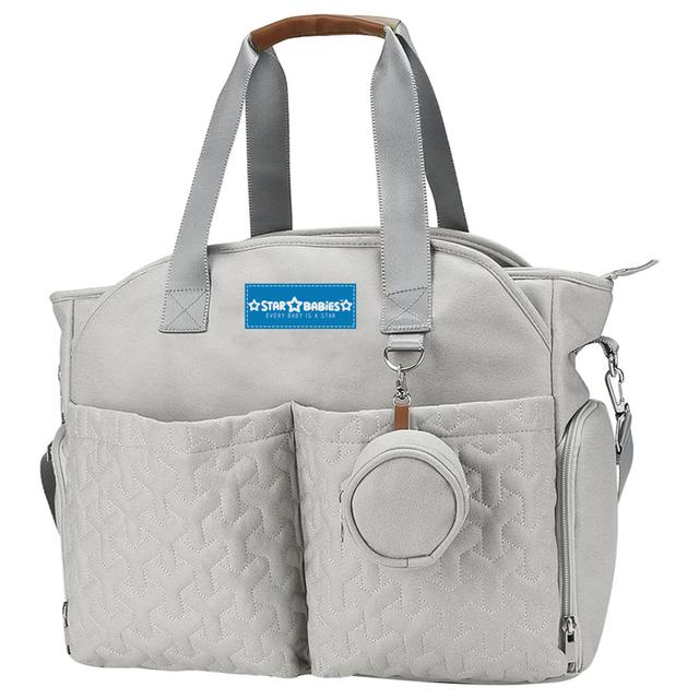 Star Babies - Diaper Portable Bag w/ Pacifier Bag - Khaki