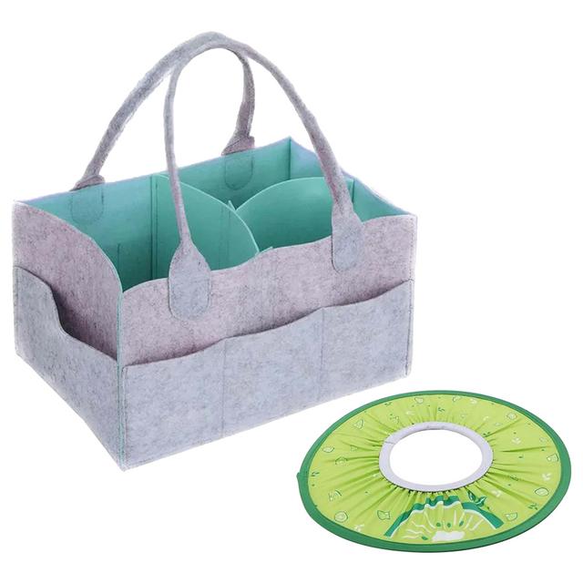 Star Babies - Regular Diaper Caddy Organizer w/ Shower Cap - Green