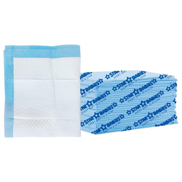 Star Babies - Disposable Changing Mat - L - 45 X 60 cm - 10pcs - Blue