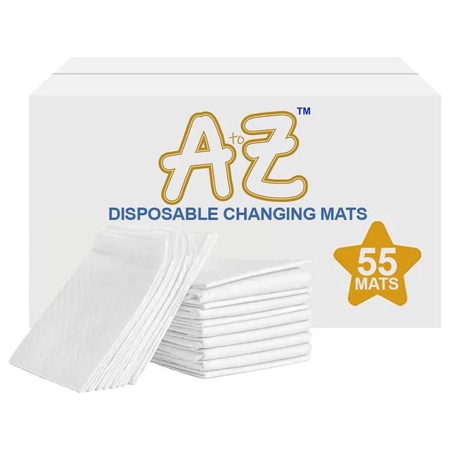 A To Z - Disposable Changing Mat - L - 45 X 60 cm - 55pcs - White