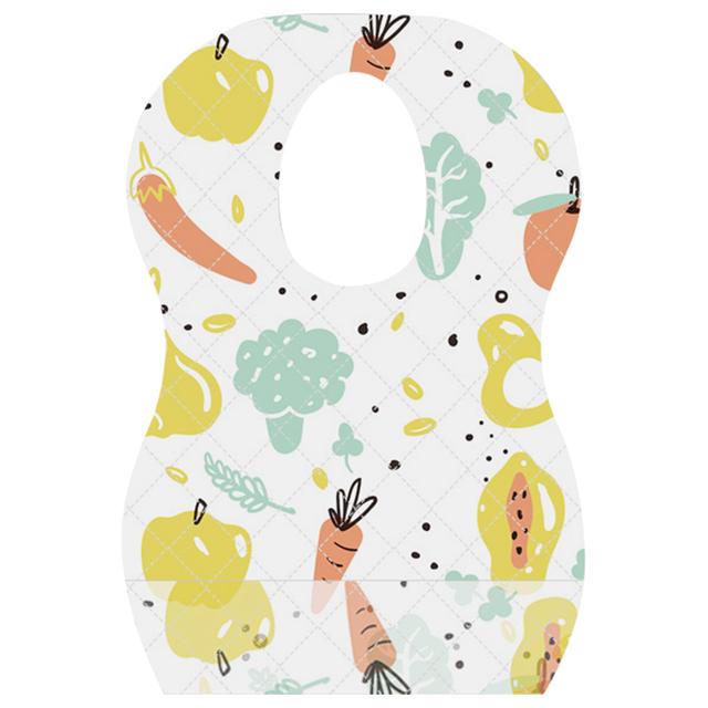 Star Babies - Disposable Bibs - 5pcs - Fruits Print