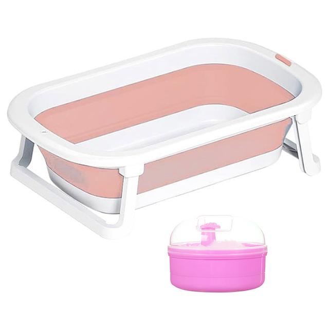 Star Babies - Foldable Bathtub w/ Powder Puff - Pink