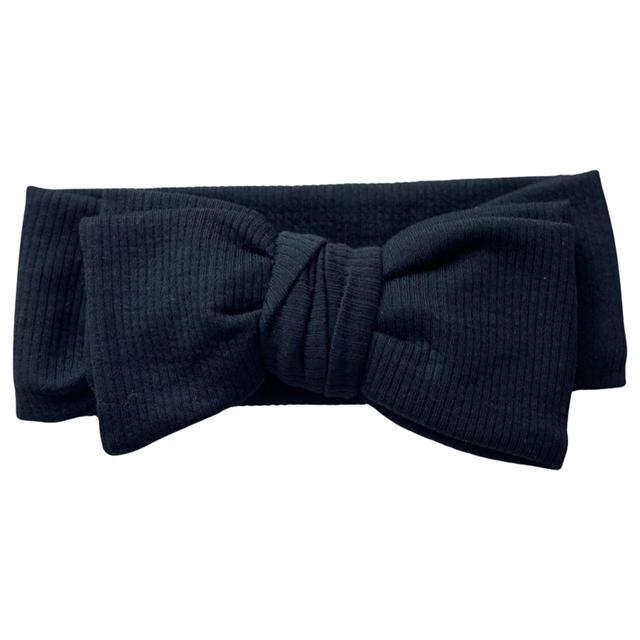 Baby Boss - Cotton Headband Bow - Black