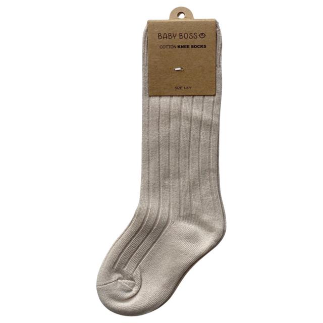 Baby Boss - Knee Socks - Beige