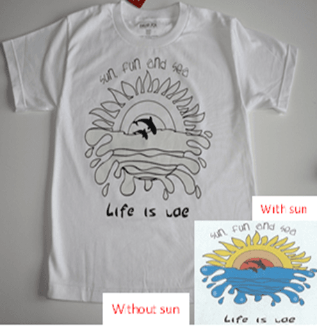 Sun Fun, Sea Dolphin T-Shirt - White 