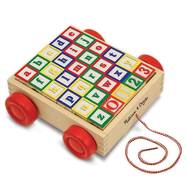 Melissa & Doug Classic ABC Block Cart