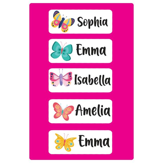 Twinkle Hands Personalized Mini School Labels - Butterflies