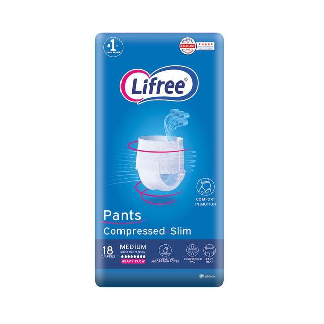 Lifree - Adult Protect Diapers 18Pcs Size 75-100 cm - Medium