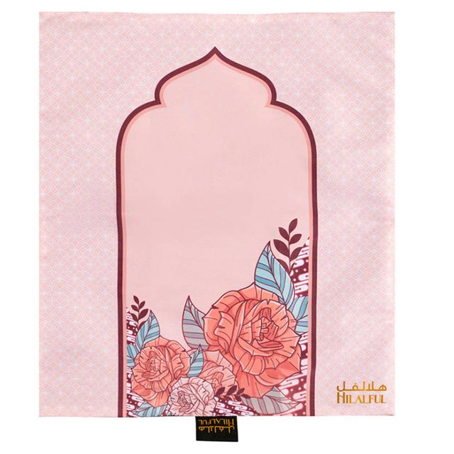 Hilalful - Teeny Tiny Prayer Mat - Pink Floral