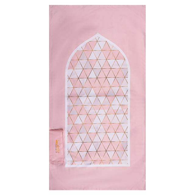 Hilalful - Salah On The Go Prayer Mat - Pink Mosaic