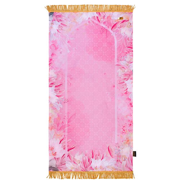 Hilalful - Golden Tassel Prayer Mat - Charming Pink