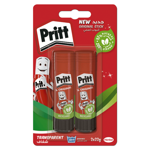 Pritt - Original Glue Stick - 22 g - Pack of 2