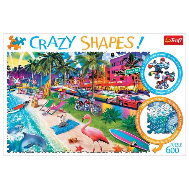 Trefl Puzzle - Crazy Shapes - Miami Beach Puzzle - 600pcs