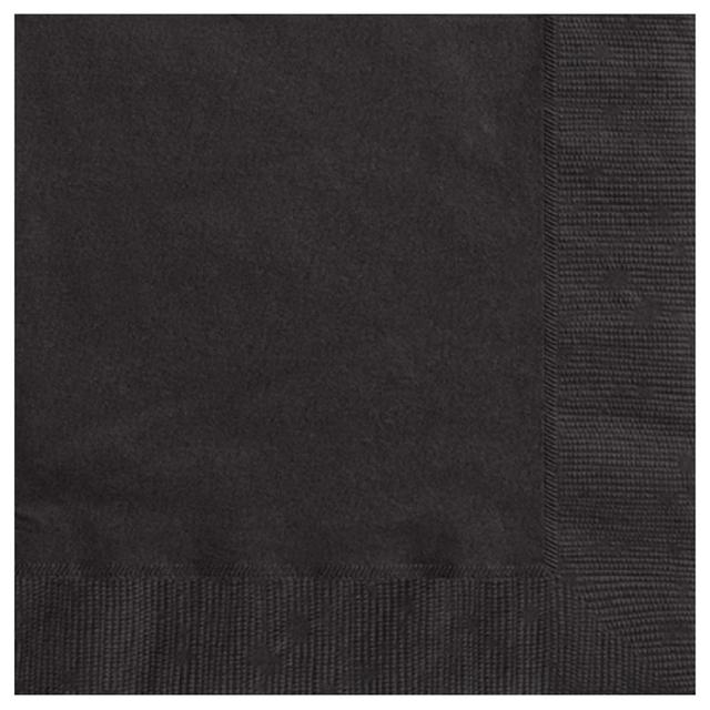 Unique - Lunch Napkin - Midnight Black - Pack of 20