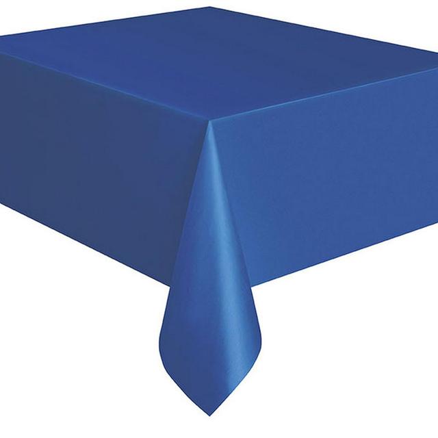 Unique - Plastic Table Cover - Royal Blue