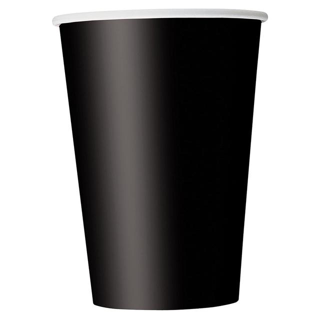 Unique - Party Cup - Midnight Black - 267 ml - Pack of 14