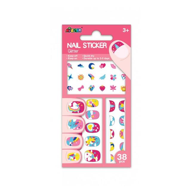 Avenir - Nail Stickers Glitter -  Unicorn