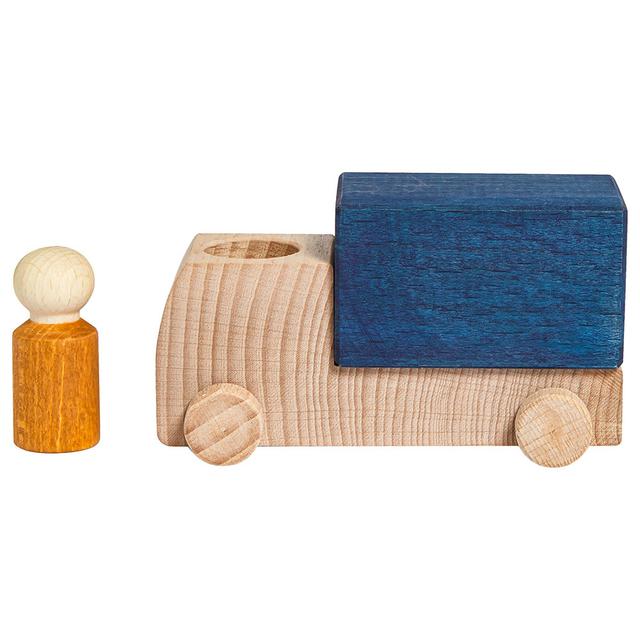 Lubulona - Wooden Truck With Driver - Blue