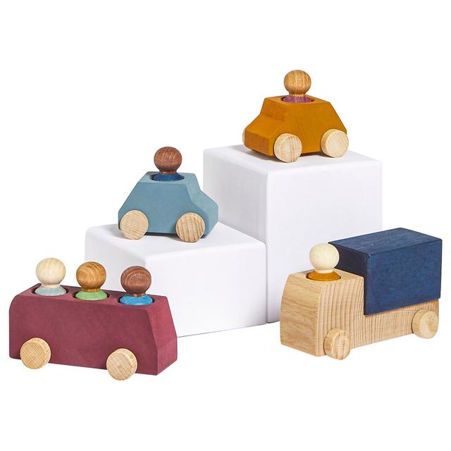 Lubulona - Wooden On The Road: Balmes Vehicle Set - 10pcs