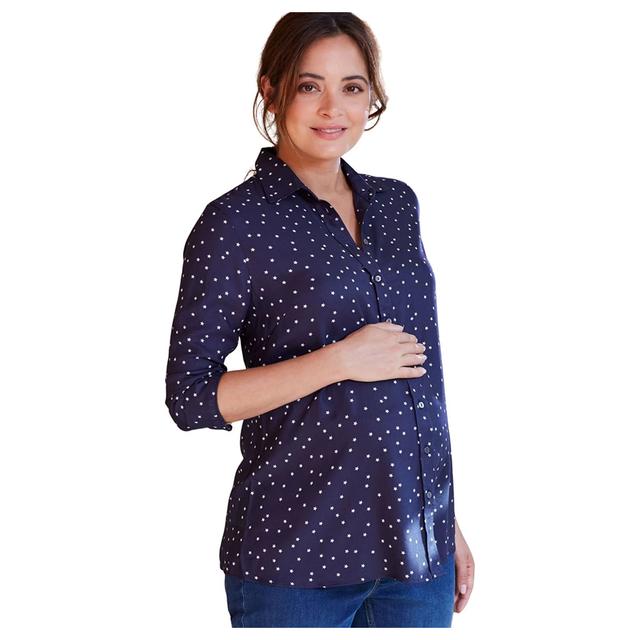 Mums & Bumps - Isabella Oliver - Emily Maternity Shirt - Blue