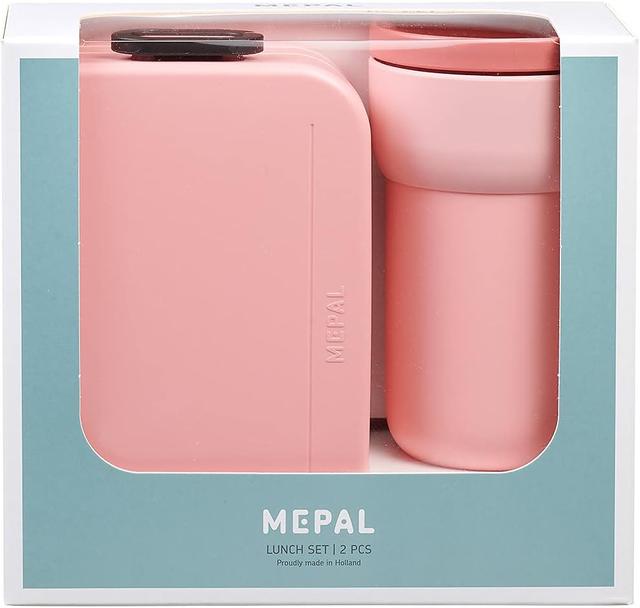 Mepal - Lunch Box And Travel Mug Promo Set - Nordic Pink