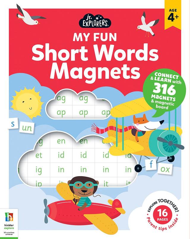 Hinkler - Junior Explorers Magnetic Books Short Words