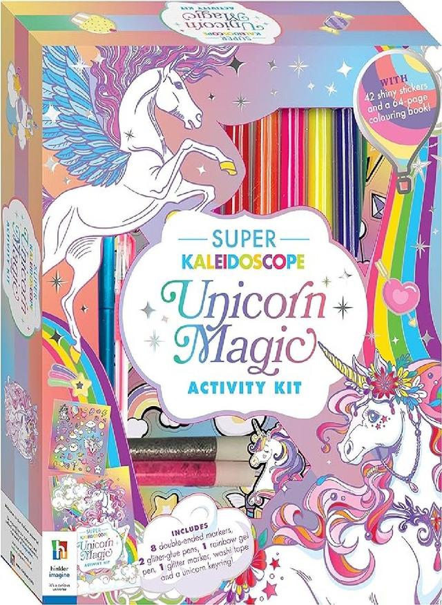 Hinkler - Super Kaleidoscope Unicorn Magic Activity Kit