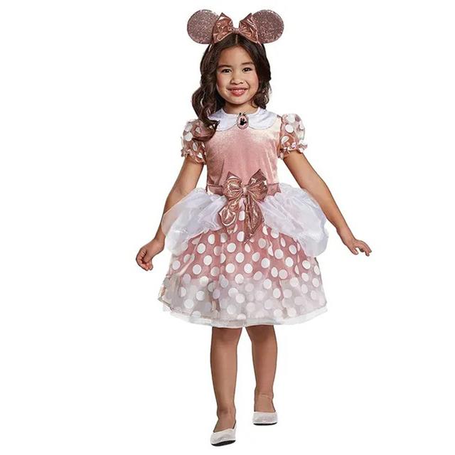 Party Centre - Disney Minnie Mouse Classic Costume For Girls - Pink