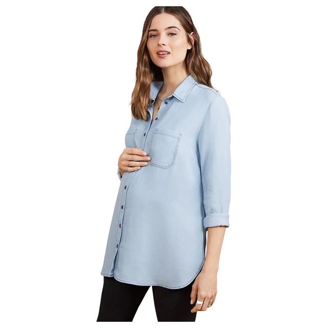 Mums & Bumps - Isabella Oliver - Raffa Chambray Maternity Shirt