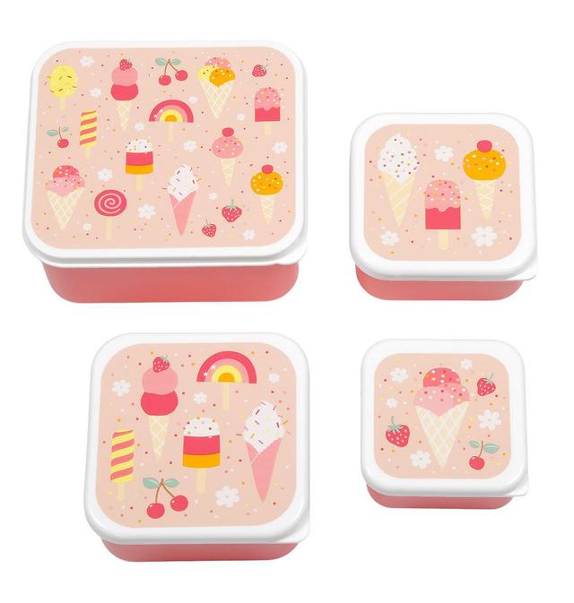 A little Lovely Company - Lunch and Snack Box Set - Ice Cream