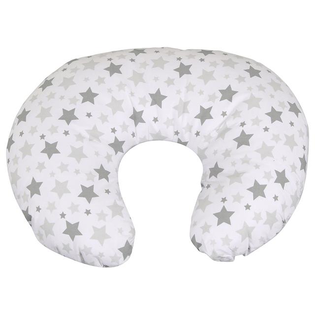 Mums & Bumps - Dreamgenii - Nursing/Breastfeeding Pillow - Grey Star