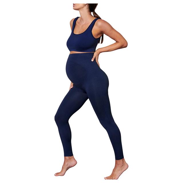 Mums & Bumps - Blanqi - Maternity Belly Support Leggings - Royale Blue