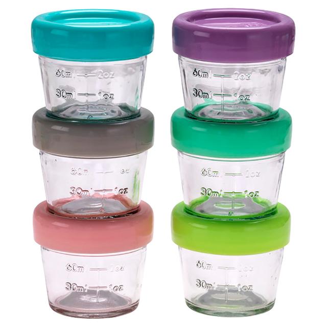 Melii - Glass Food Container - 4oz - 6pcs