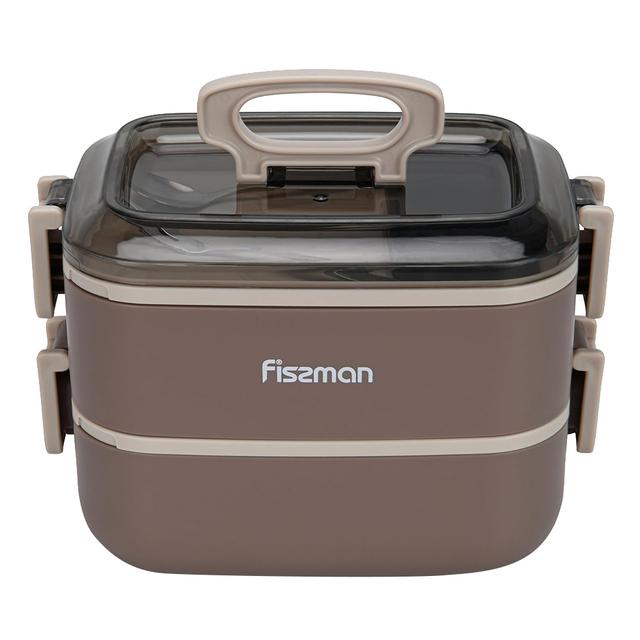 Fissman - Double Deck 3 Compartment Lunch Box - 1800 ml