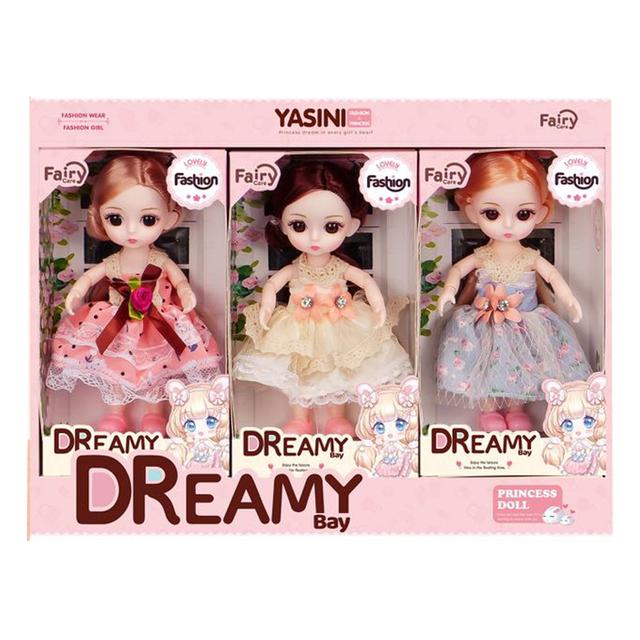 Stem - Fairy Care Fashion Trend Matching Princess Doll Set - 3pcs