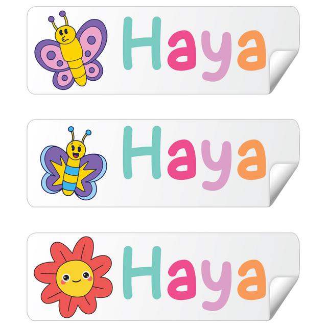 Twinkle Hands - Personalized Labels - Cute Butterfly - 30 pcs