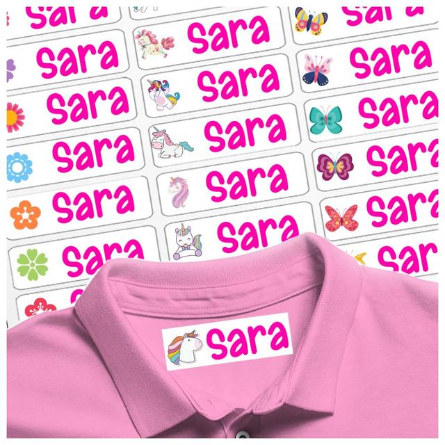 Twinkle Hands - Personalized Iron On Clothing Labels - Ultimate Girls - 30 Pcs