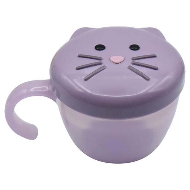 Melii - Snack Container w/ Finger Trap - Purple Cat