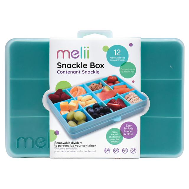 Melii - Snackle Box w/ Removable Divider - 4oz - Turquoise 